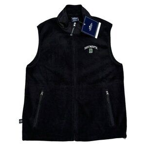 DARTMOUTH COLLEGE Fleece Ridgeline Mens Black Light University Vest Mens Small